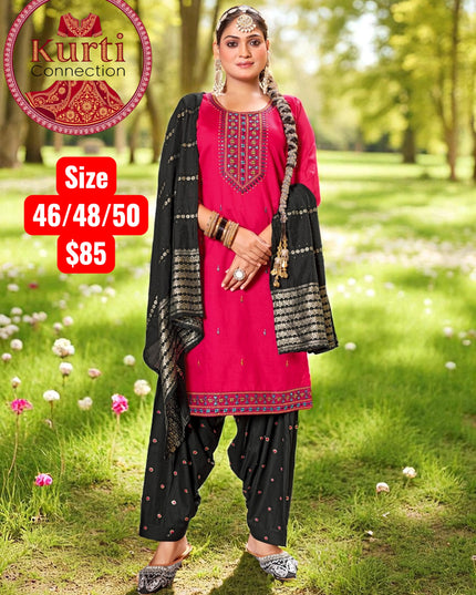 Queen : rayon patiala suit