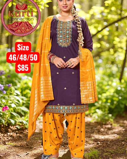 Queen : rayon patiala suit