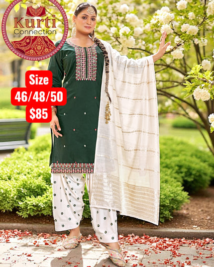 Queen : rayon patiala suit