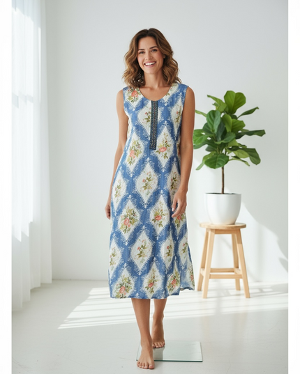 Light blue georgette kurti