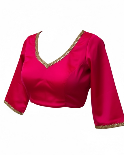 Dark pink blouse