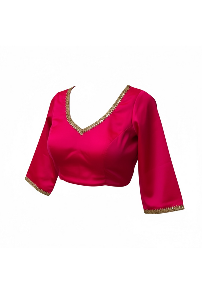 Dark pink blouse