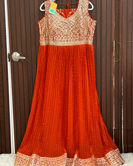 Heavy party wear gown - Kurti Connection USA