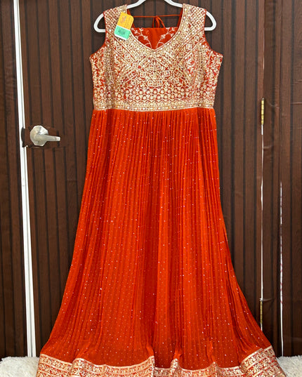 Heavy party wear gown - Kurti Connection USA