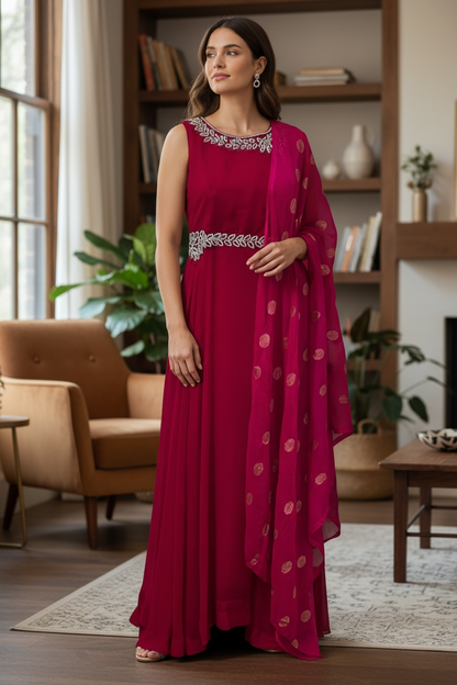 georgette party wear Kurti by Kurti Connection USA
