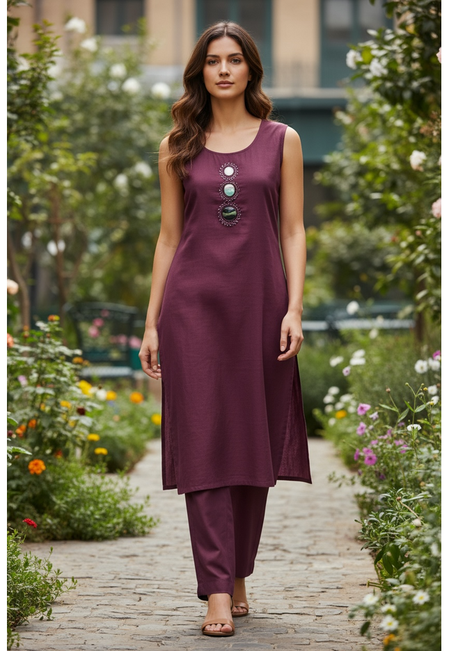 Linen cotton Co-ord set