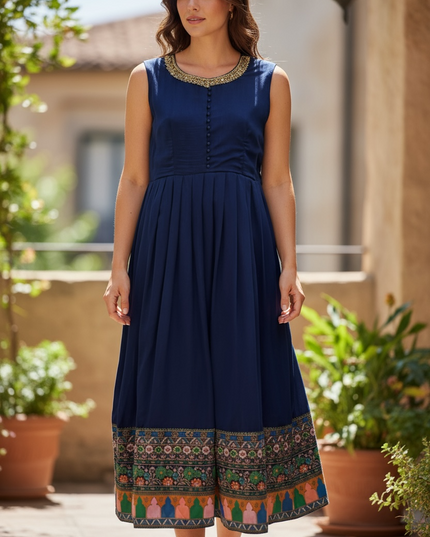 Silk long kurti
