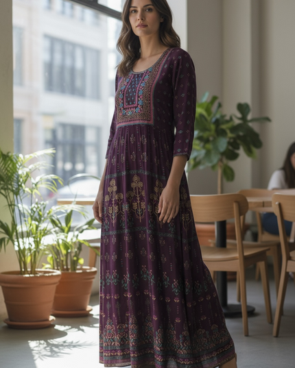 Rayon long kurti