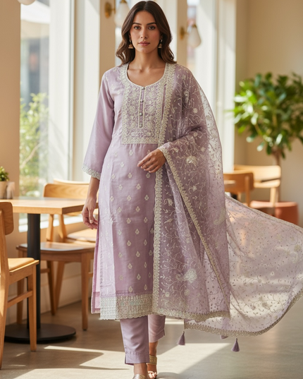 Light purple salwar set