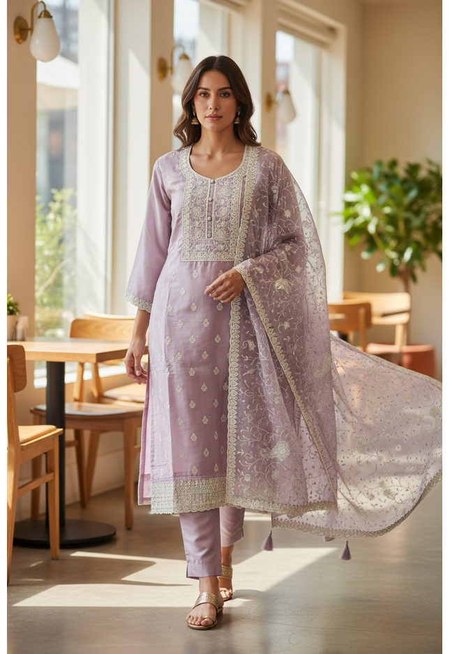 Light purple salwar set