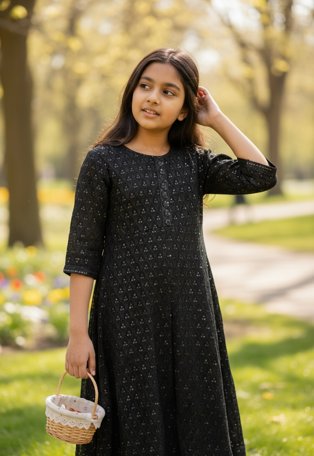 Chikankari kurti for girls