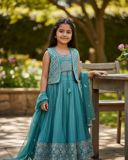 Kids Anarkali dress / long kurti set for young girls
