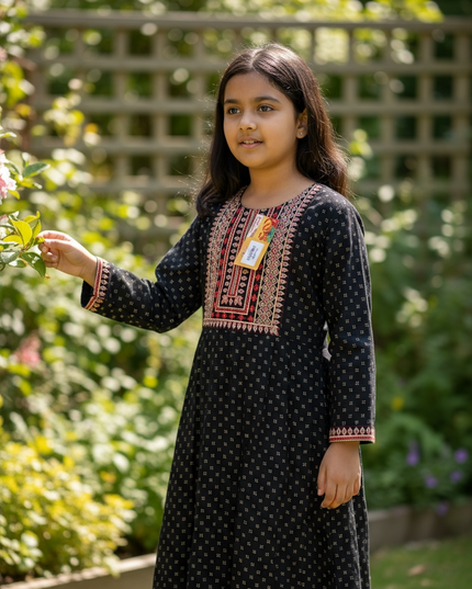Rayon black Kurti for girls