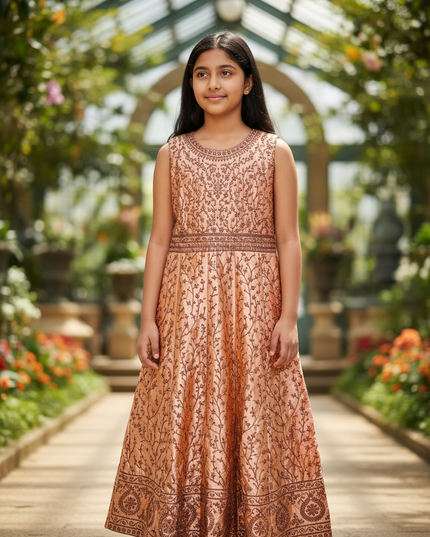 Party wear long dress for girls
