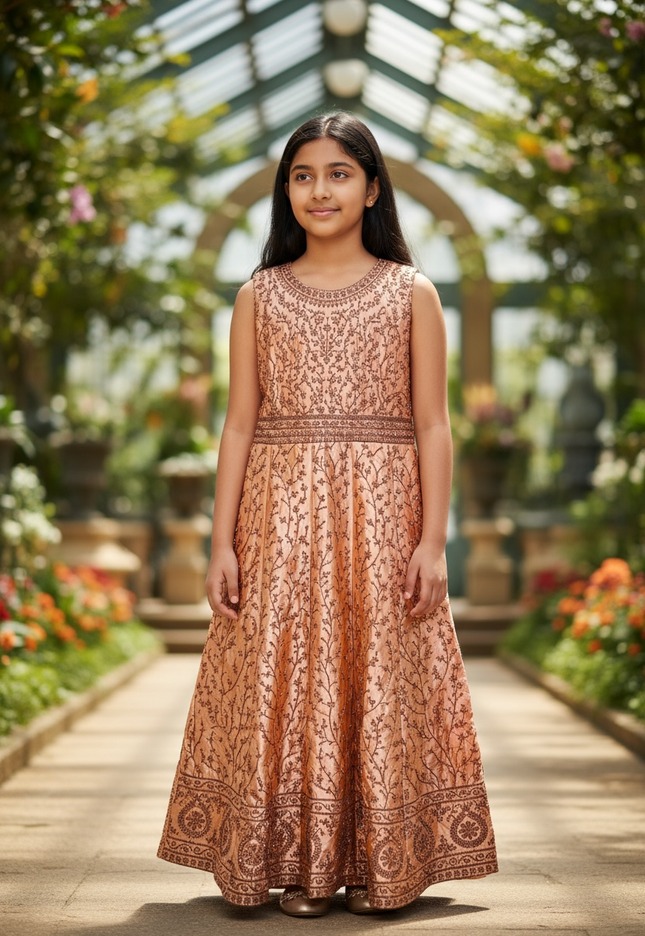Party wear long dress for girls
