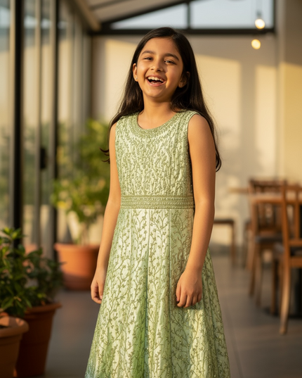 Party wear long dress for girls