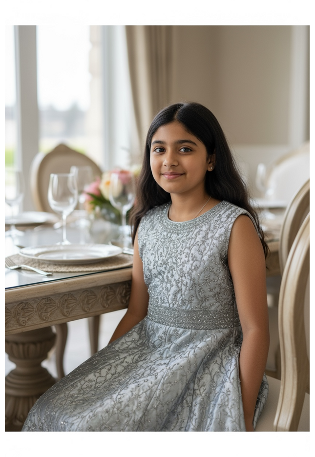 Party wear long dress for girls