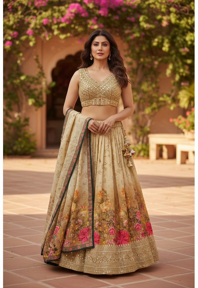 Wedding guest collection: lehenga Choli set