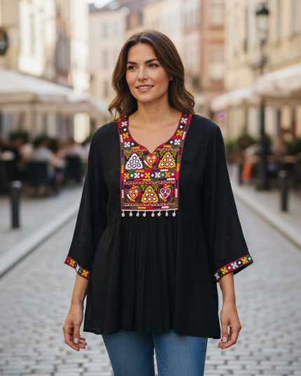 Cotton Kurti with embroidery work