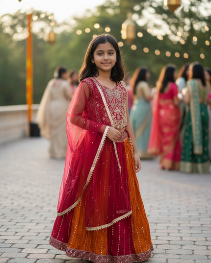 Lehenga Choli set for kids : girls
