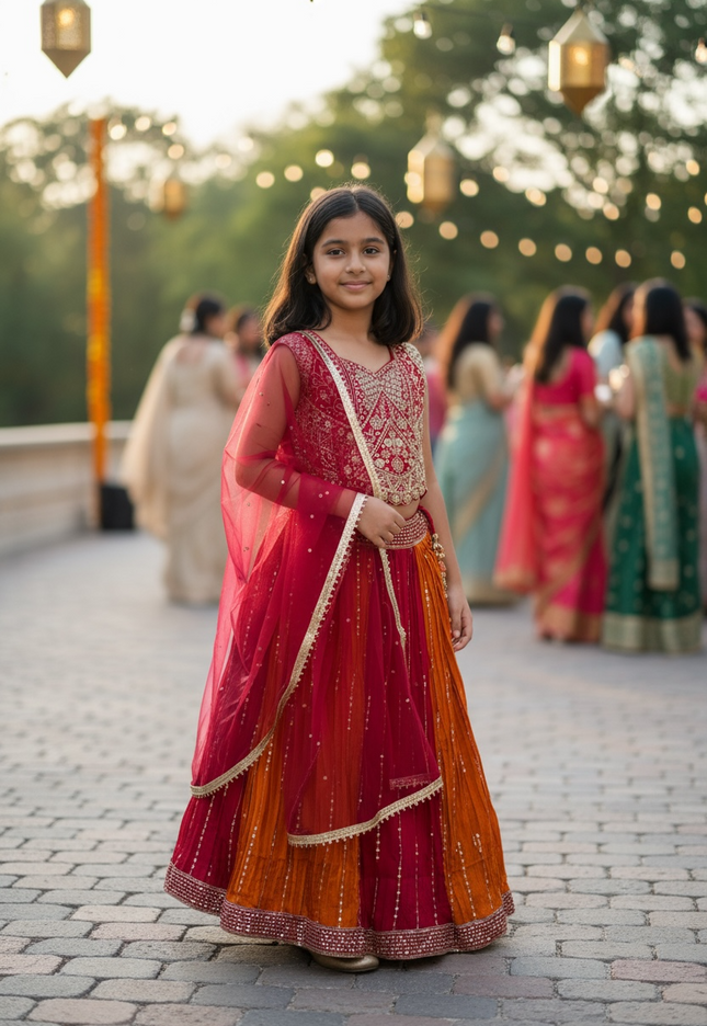 Lehenga Choli set for kids : girls