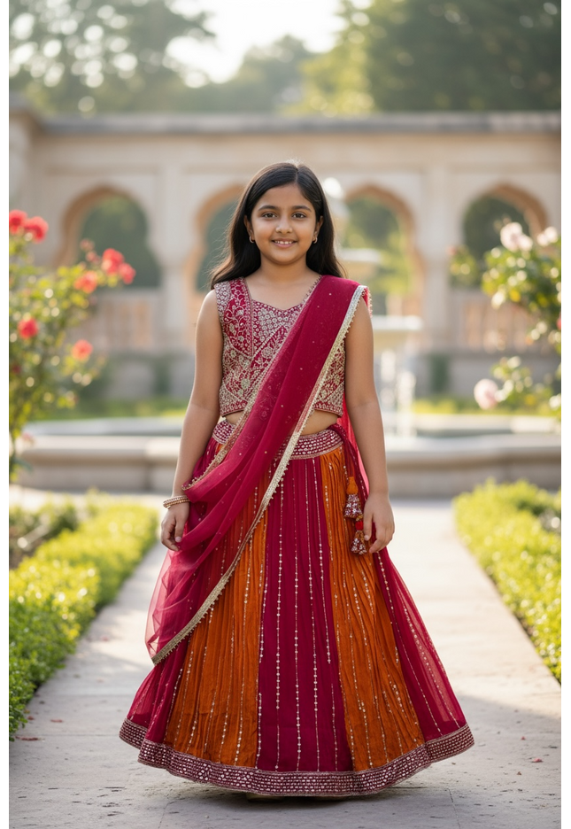 Lehenga Choli set for kids : girls
