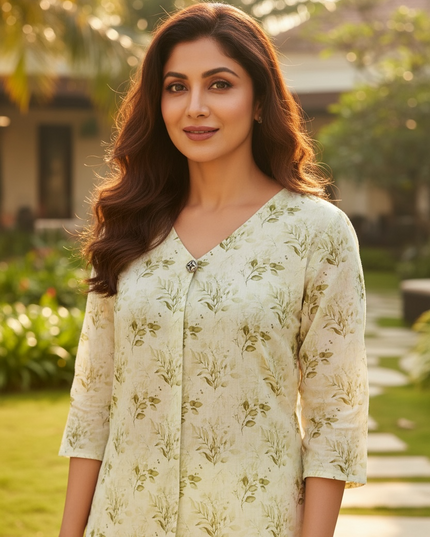 Chiffon short kurti top