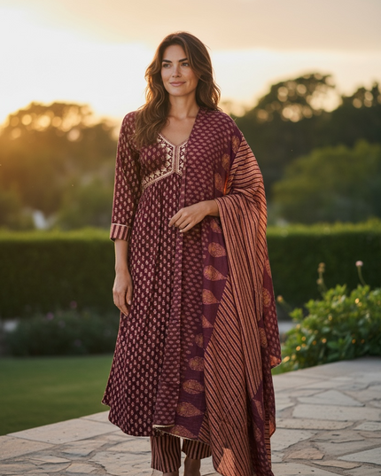 Aaliya cut suit