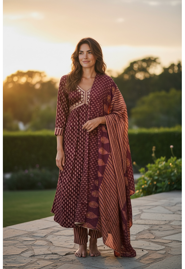 Aaliya cut suit