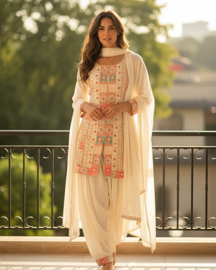 Afghani salwar set