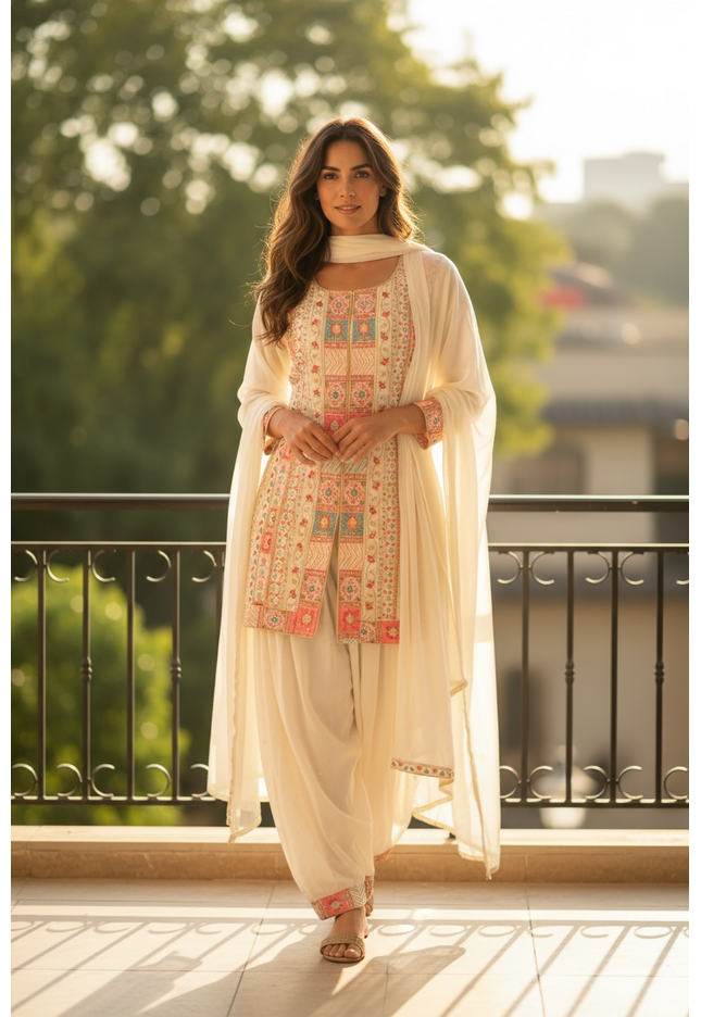 Afghani salwar set