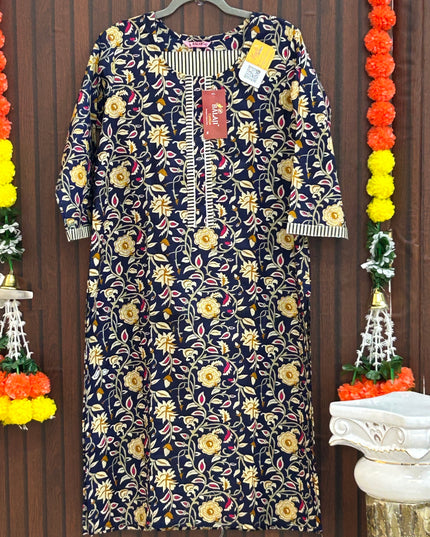 Cotton Kurti pant set - Kurti Connection USA