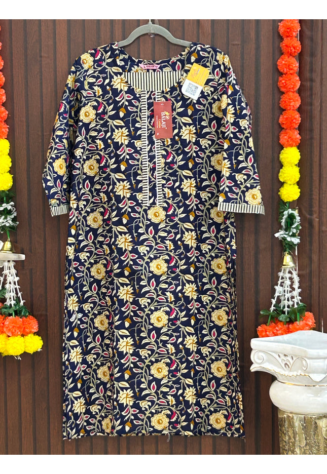 Cotton Kurti pant set - Kurti Connection USA