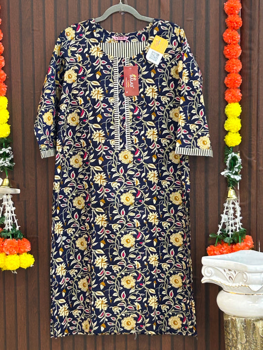 Cotton Kurti pant set