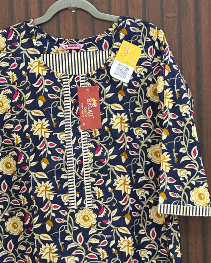Cotton Kurti pant set - Kurti Connection USA