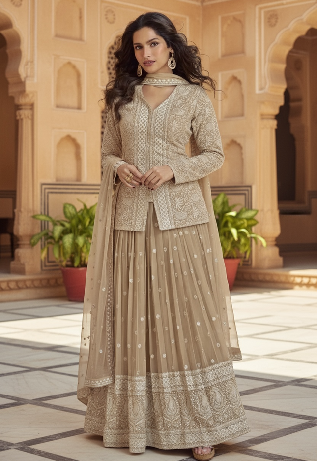 Party wear Chikankari Lehenga set