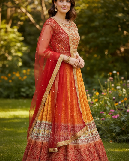 Bandhani print Lehenga choli set