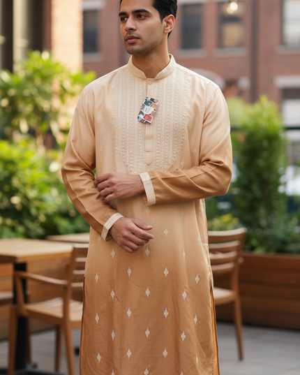 Mocha brown Kurta set