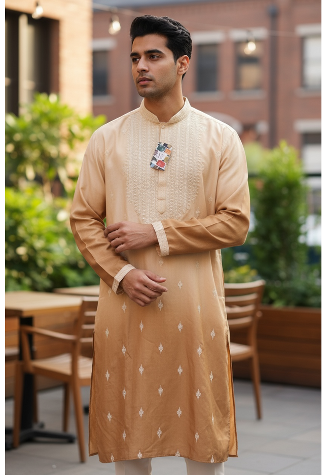 Mocha brown Kurta set