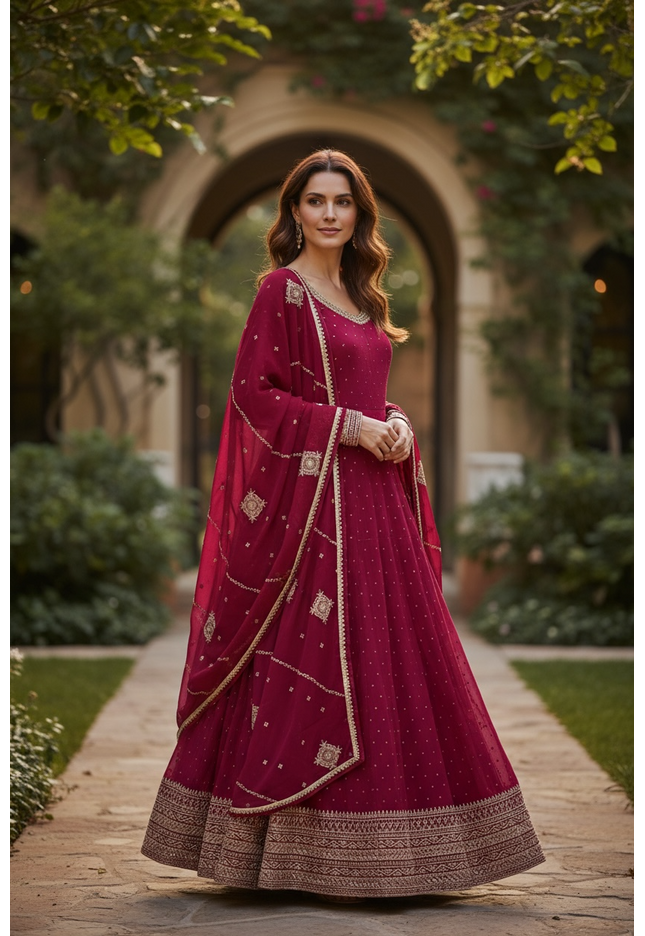 Leela: Long Anarkali dress