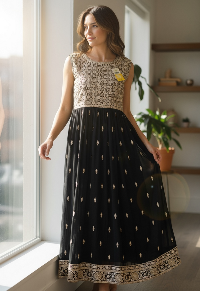 Black long kurti