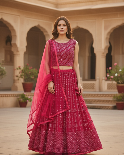 Pink lehenga Choli set