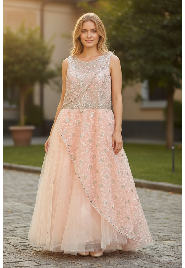 Peach gowns