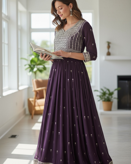 Party wear long dress : Long kurti set