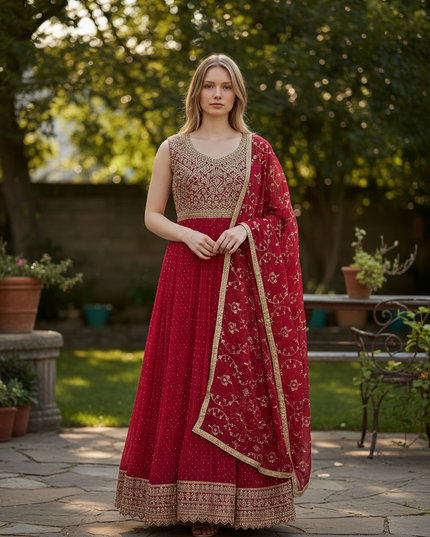 Heavy party wear gown