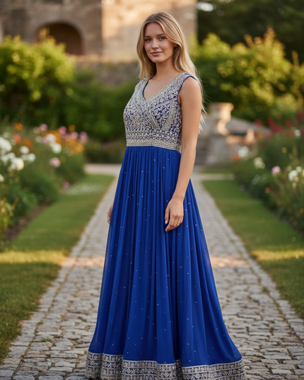 Heavy party wear gown