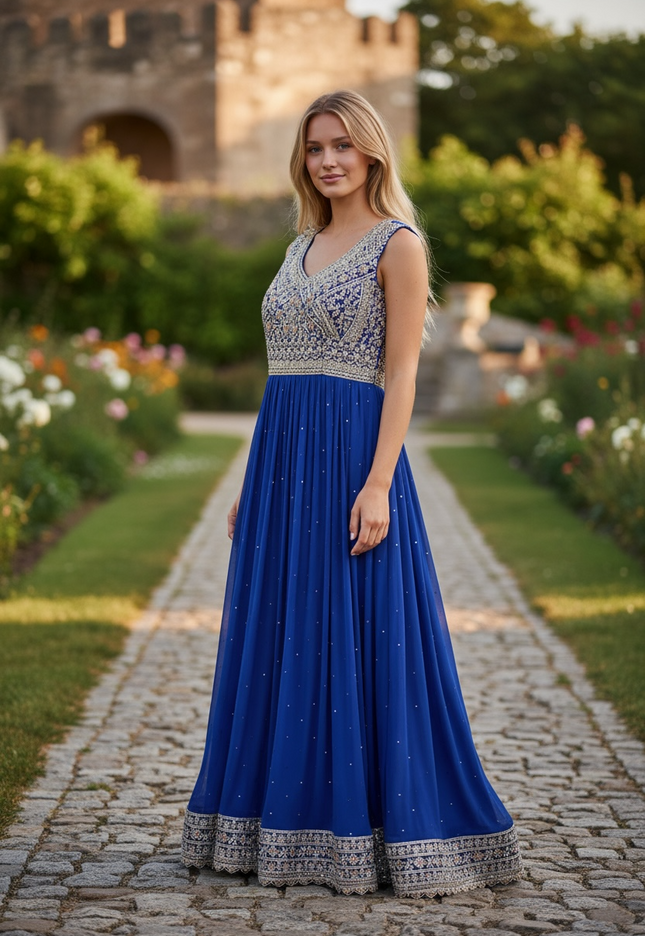 Heavy party wear gown