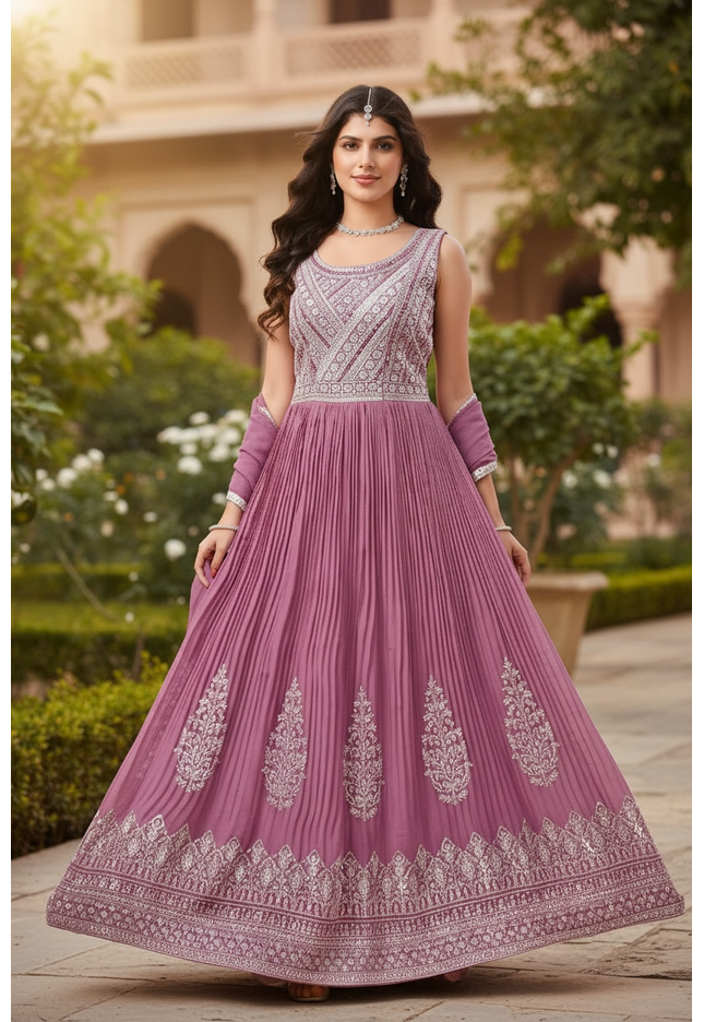 Party wear long kurti set