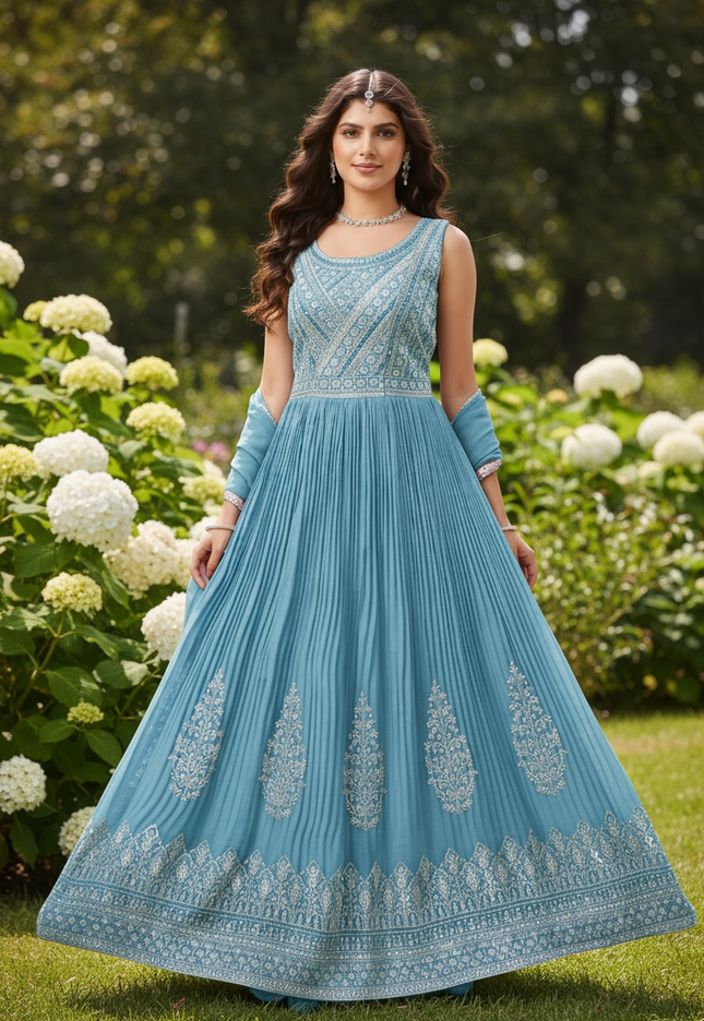 Party wear long kurti set