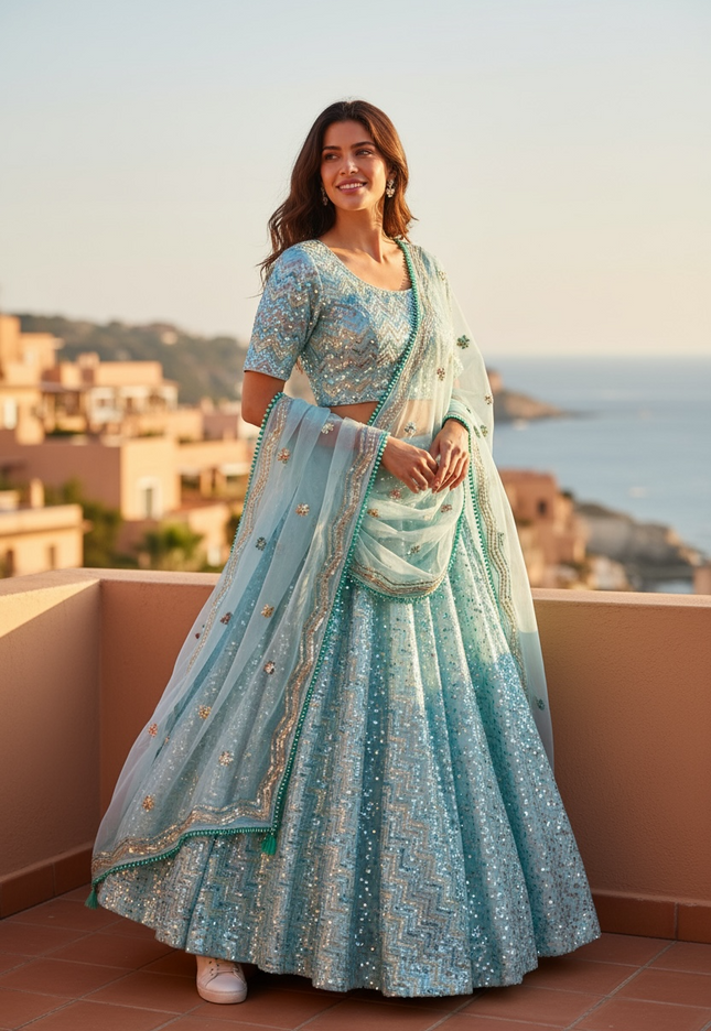 Chaniya choli set : silk lehenga choli